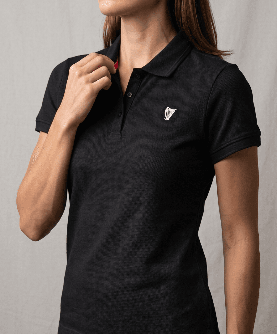 Black Polo T-Shirt Womens